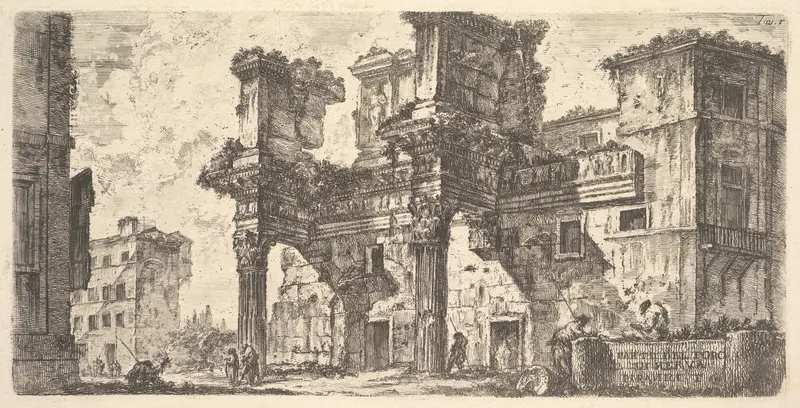 Plate 1: Part of the Forum of Nerva (Parte del Foro di Nerva), from "Antichità Romane de' Tempi della Repubblica, e de' primi Imperatori"