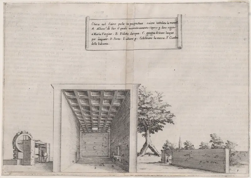 Plate 10, from "Trattato delle Piante & Immagini de Sacri Edifizi di Terra Santa" (Treatise of the Plans & Images of the Sacred Buildings of the Holy Land) Wall Art by Jacques Callot - High-Resolution Digital Print