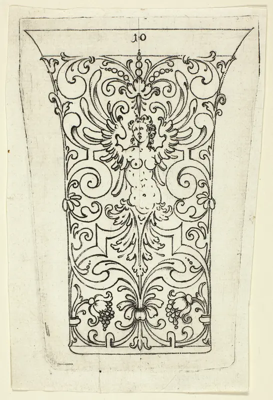 Plate 10, from twenty ornamental designs for goblets and beakers Wall Art by Master A.P. - High-Resolution Digital Print