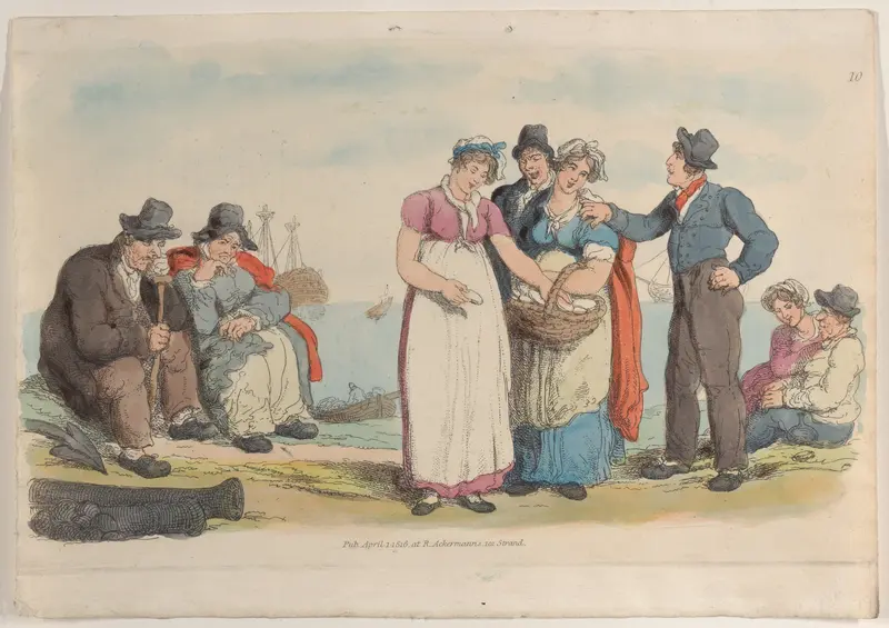 Plate 10, from "World in Miniature" Wall Art by Thomas Rowlandson - High-Resolution Digital Print