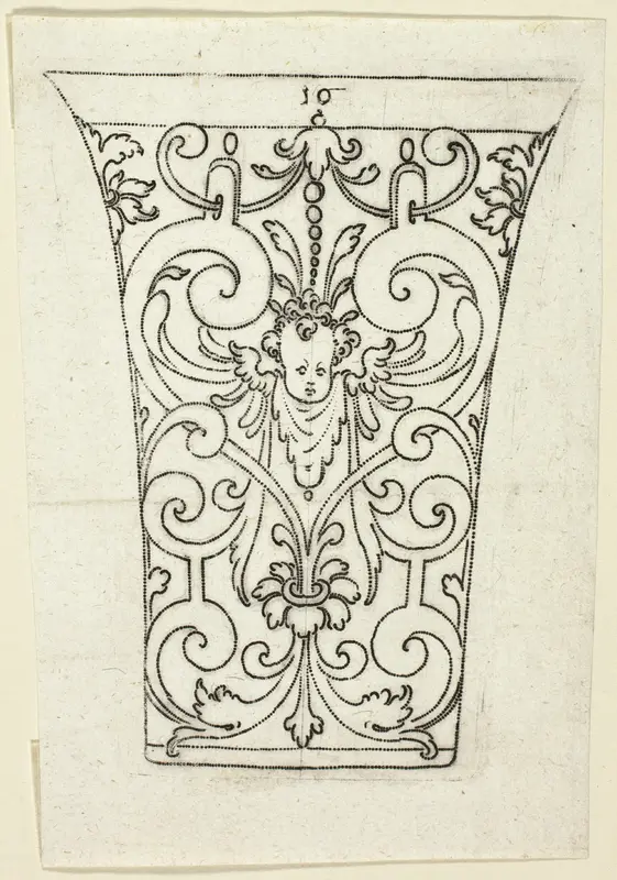 Plate 10, from XX Stuck zum (ornamental designs for goblets and beakers) Wall Art by Master A.P. - High-Resolution Digital Print