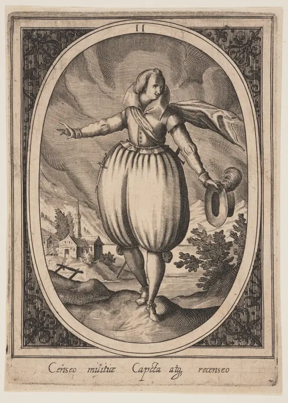 Plate 11 from Military Figures Wall Art by Heinrich Ulrich - High-Resolution Digital Print