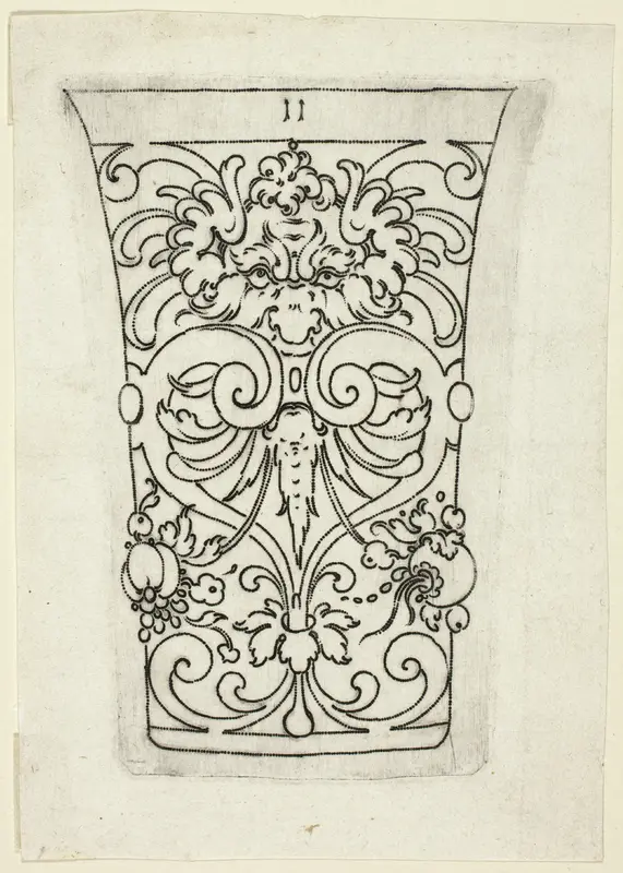 Plate 11, from XX Stuck zum (ornamental designs for goblets and beakers) Wall Art by Master A.P. - High-Resolution Digital Print