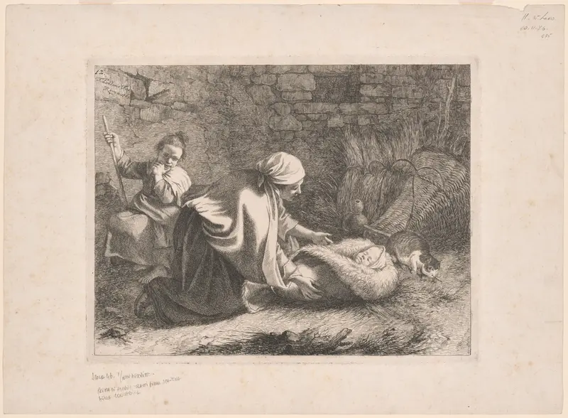Plate 12, from The Set of 12 Pastorals Scenes