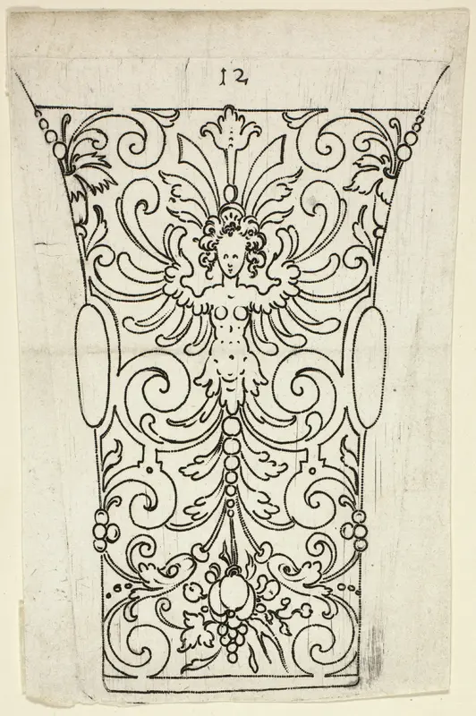 Plate 12, from XX Stuck zum (ornamental designs for goblets and beakers) Wall Art by Master A.P. - High-Resolution Digital Print