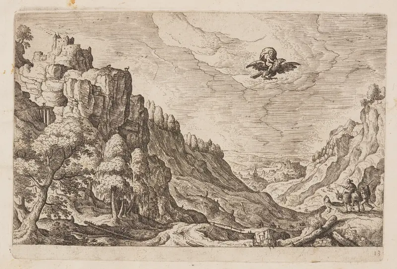 Plate 13, from Landscapes with Scenes from the Old and New Testament and Ovid’s Metamorphoses