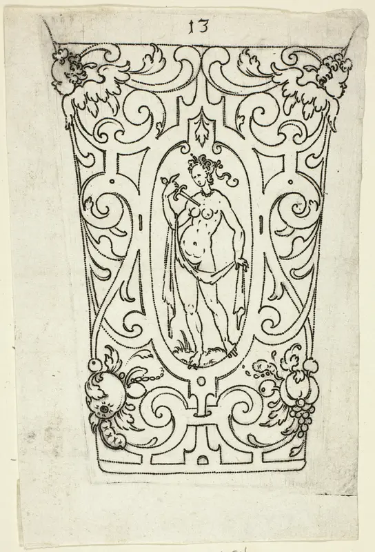 Plate 13, from XX Stuck zum (ornamental designs for goblets and beakers) Wall Art by Master A.P. - High-Resolution Digital Print