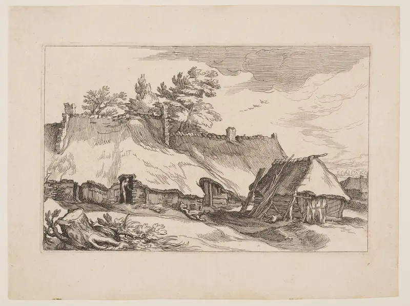 Plate 14, from Landscapes with Farmhouses Wall Art by Boetius Adams Bolswert - High-Resolution Digital Print