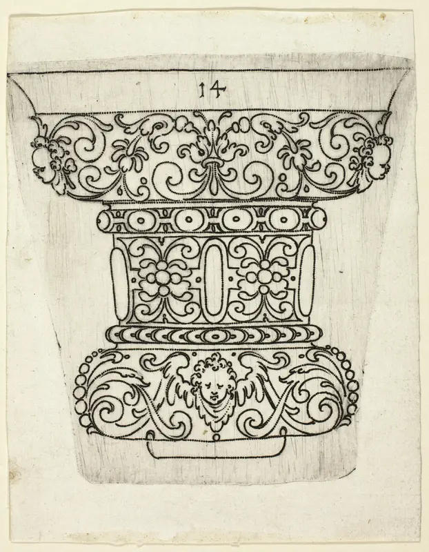 Plate 14, from XX Stuck zum (ornamental designs for goblets and beakers) Wall Art by Master A.P. - High-Resolution Digital Print