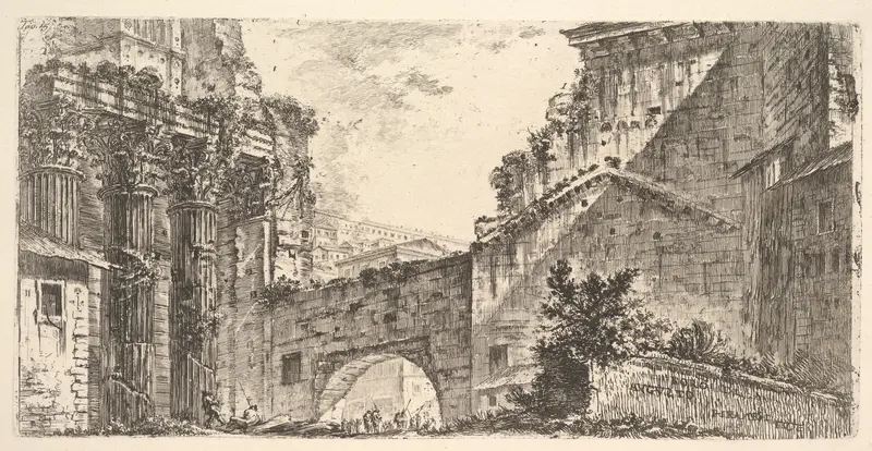 Plate 15: Forum of Augustus (Foro di Augusto), from "Antichità Romane de' Tempi della Repubblica, e de' primi Imperatori"