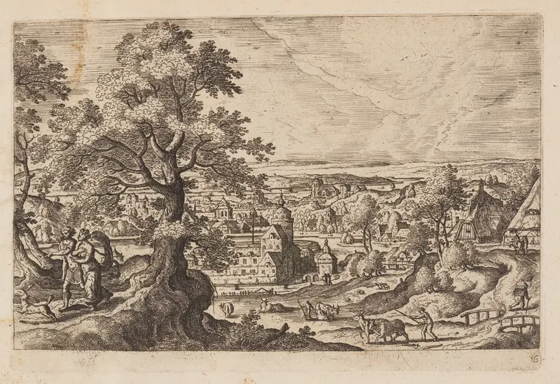 Plate 16, from Landscapes with Scenes from the Old and New Testament and Ovid’s Metamorphoses