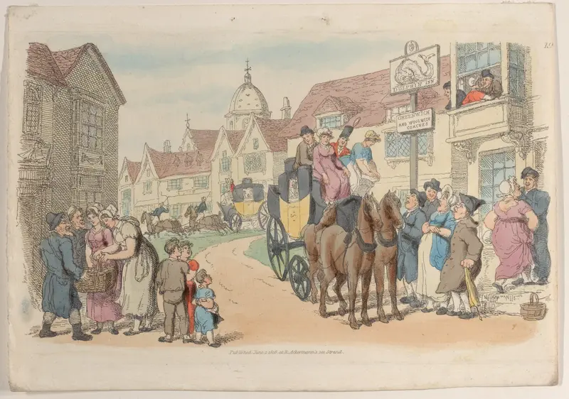 Plate 19, from "World in Miniature" Wall Art by Thomas Rowlandson - High-Resolution Digital Print