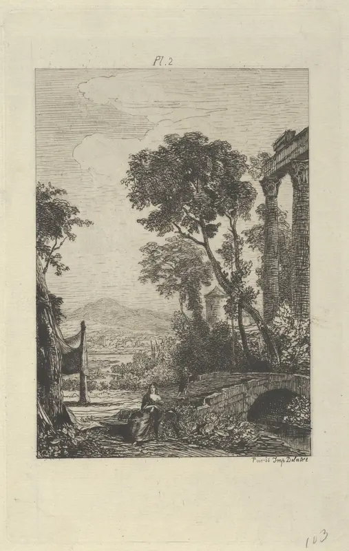 Plate 2 for "Treatise on Etching" Wall Art by Maxime-François-Antoine Lalanne - High-Resolution Digital Print