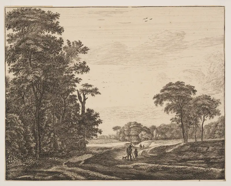 Plate 2, from Six Views in the Wood of The Hague Wall Art by Roelant Roghman - High-Resolution Digital Print
