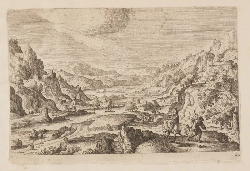 Plate 20, from Landscapes with Scenes from the Old and New Testament and Ovid’s Metamorphoses