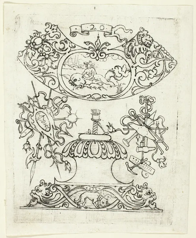 Plate 20, from twenty ornamental designs for goblets and beakers Wall Art by Master A.P. - High-Resolution Digital Print