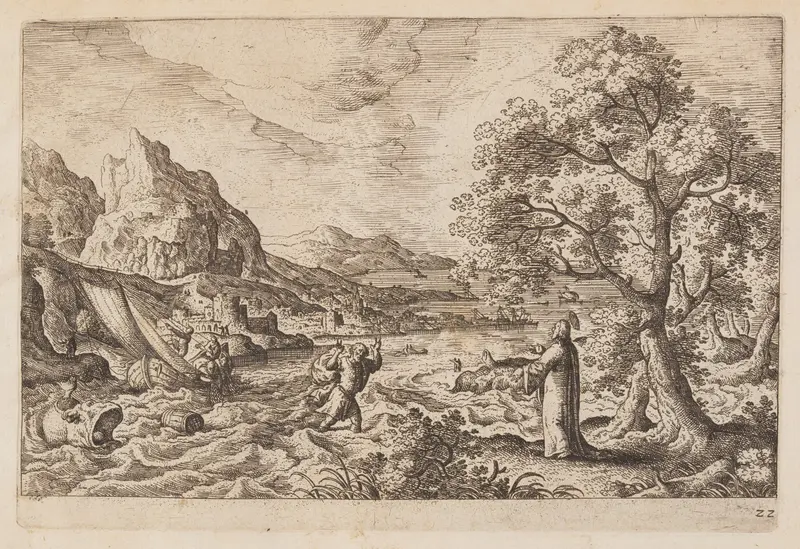 Plate 22, from Landscapes with Scenes from the Old and New Testament and Ovid’s Metamorphoses