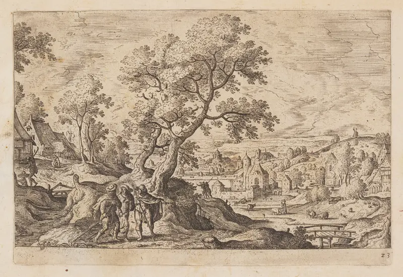 Plate 23, from Landscapes with Scenes from the Old and New Testament and Ovid’s Metamorphoses