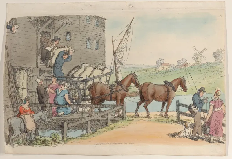 Plate 23, from "World in Miniature" Wall Art by Thomas Rowlandson - High-Resolution Digital Print