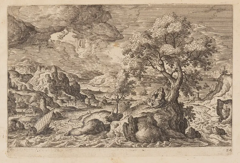 Plate 24, from Landscapes with Scenes from the Old and New Testament and Ovid’s Metamorphoses