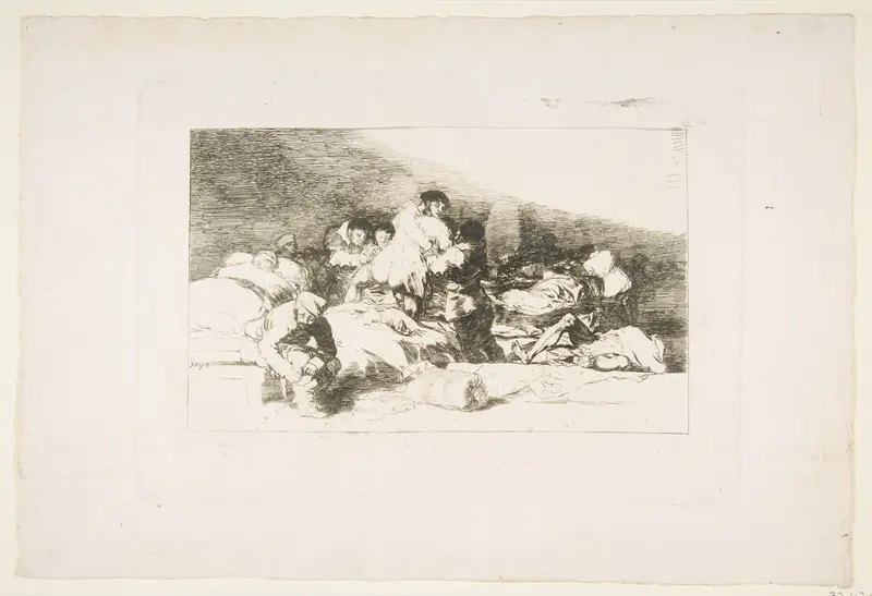 Plate 25 from "The Disasters of War" (Los Desastres de la Guerra): 'These too' (Tambien estos)
