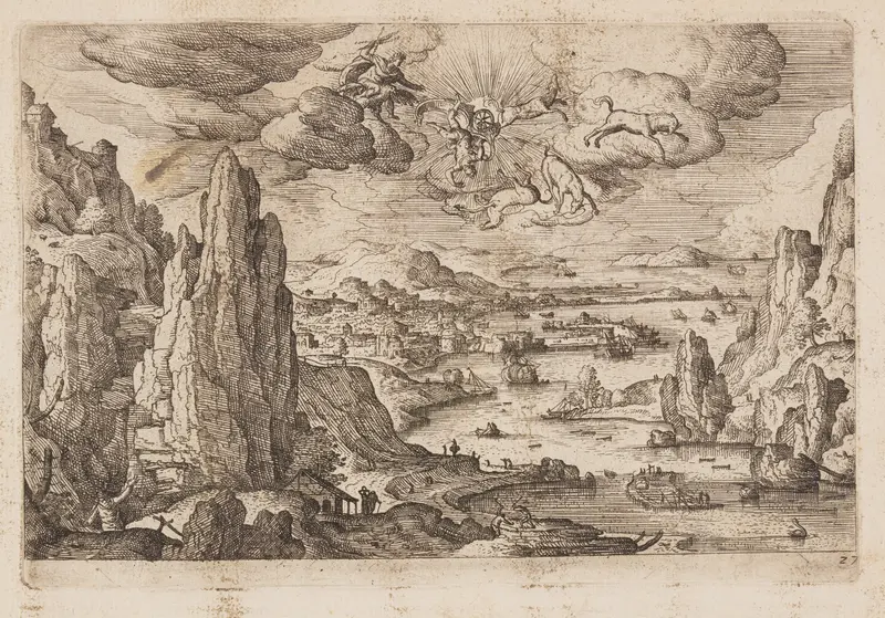 Plate 27, from Landscapes with Scenes from the Old and New Testament and Ovid’s Metamorphoses