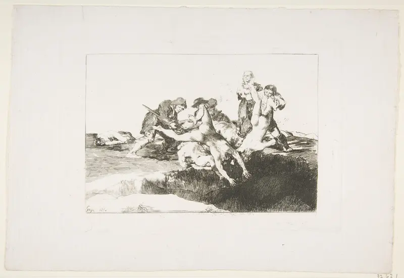 Plate 27 from "The Disasters of War" (Los Desastres de la Guerra): 'Charity' (Caridad)