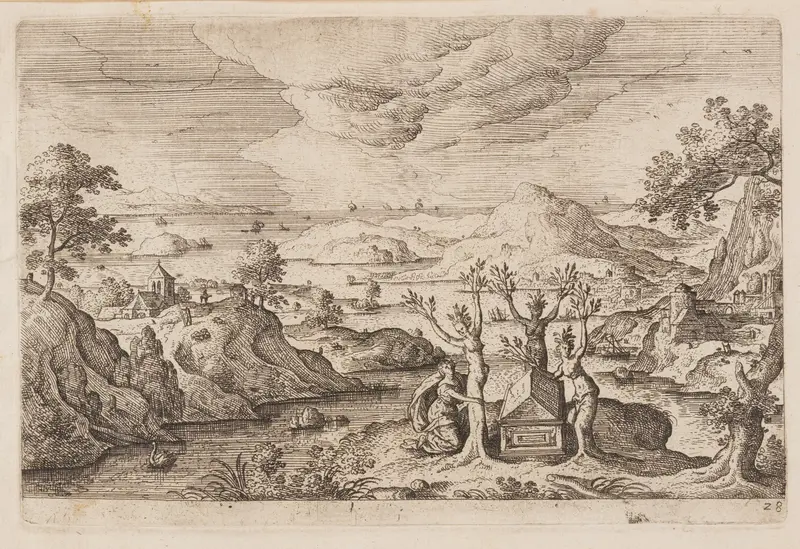 Plate 28, from Landscapes with Scenes from the Old and New Testament and Ovid’s Metamorphoses