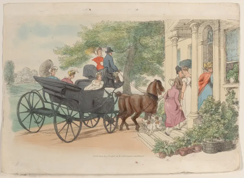 Plate 28, from "World in Miniature" Wall Art by Thomas Rowlandson - High-Resolution Digital Print