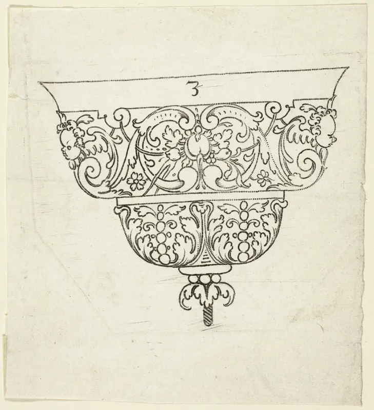 Plate 3, from XX Stuck zum (ornamental designs for goblets and beakers) Wall Art by Master A.P. - High-Resolution Digital Print