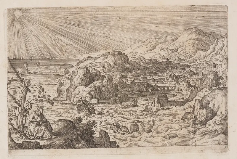 Plate 30, from Landscapes with Scenes from the Old and New Testament and Ovid’s Metamorphoses