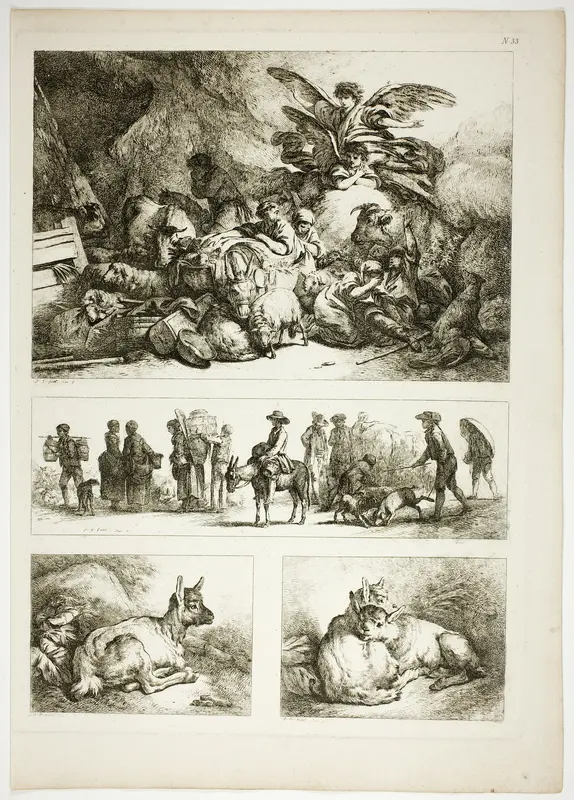 Plate 33 of 38 from Oeuvres de J. B. Huet