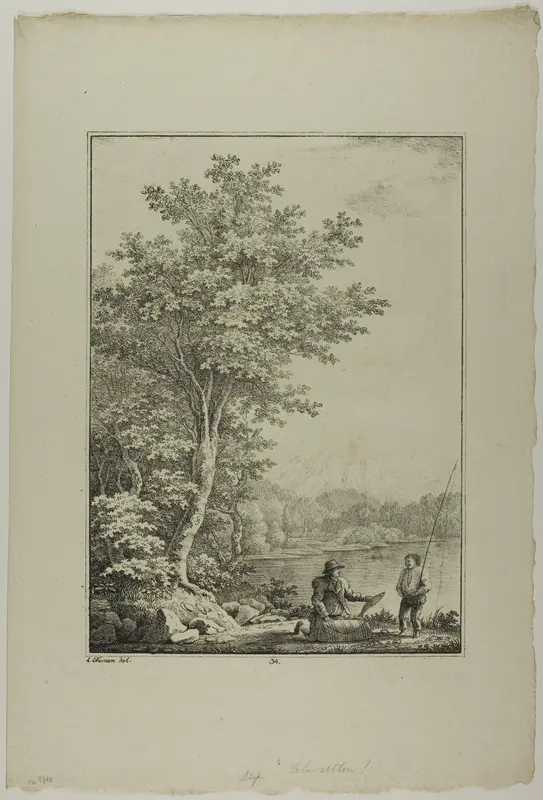 Plate 34 from Blatt Baum und Landschafts Studien Wall Art by Lorenz Ekemann Alesson - High-Resolution Digital Print
