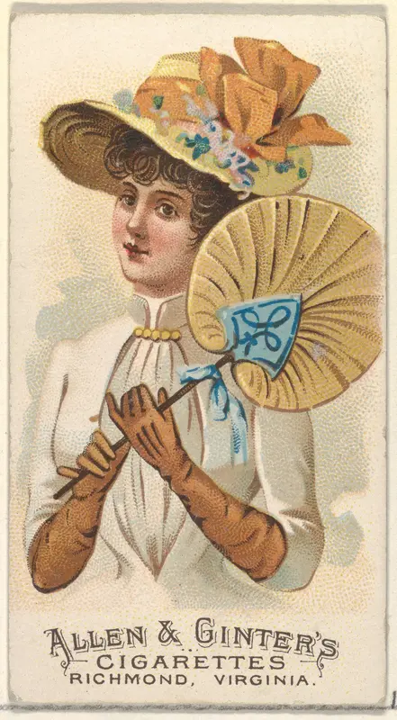 Plate 34, from the Fans of the Period series (N7) for Allen & Ginter Cigarettes Brands Wall Art by Allen & Ginter - High-Resolution Digital Print
