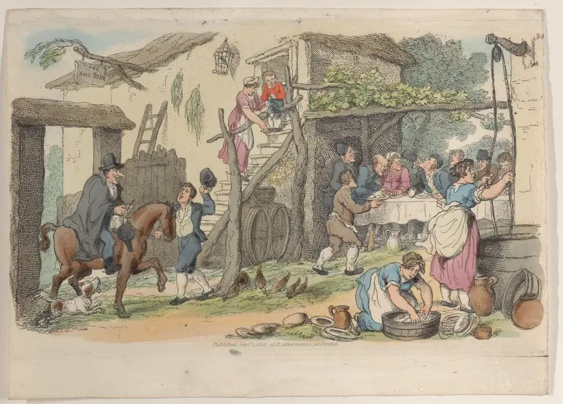 Plate 34, from "World in Miniature" Wall Art by Thomas Rowlandson - High-Resolution Digital Print