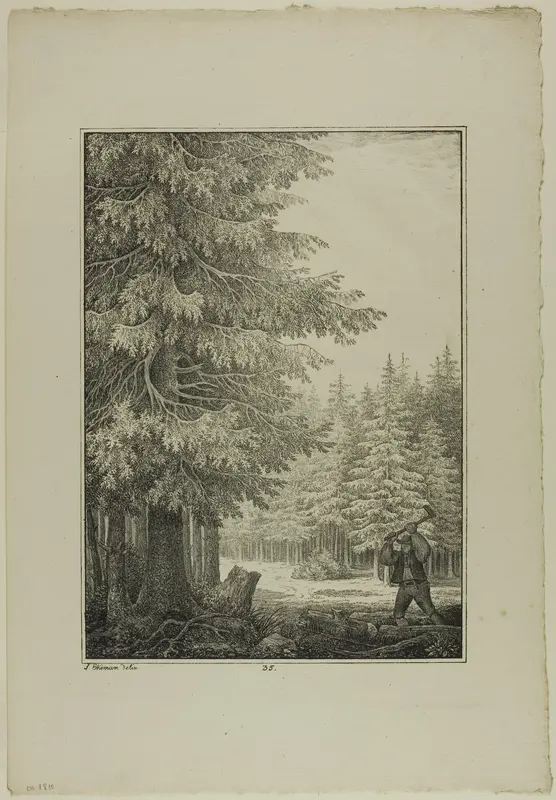 Plate 35 from Blatt Baum und Landschafts Studien Wall Art by Lorenz Ekemann Alesson - High-Resolution Digital Print