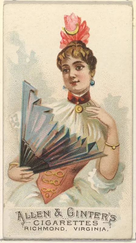 Plate 35, from the Fans of the Period series (N7) for Allen & Ginter Cigarettes Brands Wall Art by Allen & Ginter - High-Resolution Digital Print