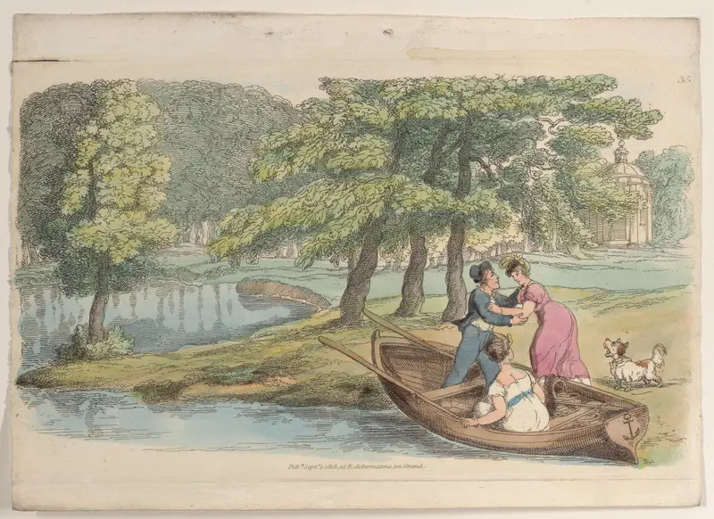 Plate 35, from "World in Miniature" Wall Art by Thomas Rowlandson - High-Resolution Digital Print