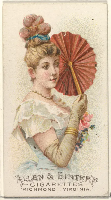 Plate 37, from the Fans of the Period series (N7) for Allen & Ginter Cigarettes Brands Wall Art by Allen & Ginter - High-Resolution Digital Print