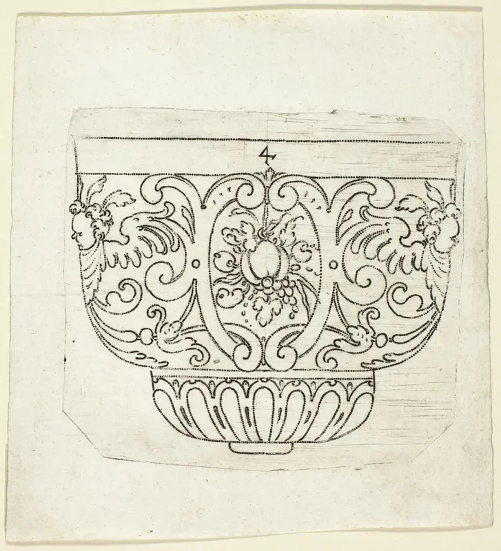 Plate 4, from XX Stuck zum (ornamental designs for goblets and beakers) Wall Art by Master A.P. - High-Resolution Digital Print