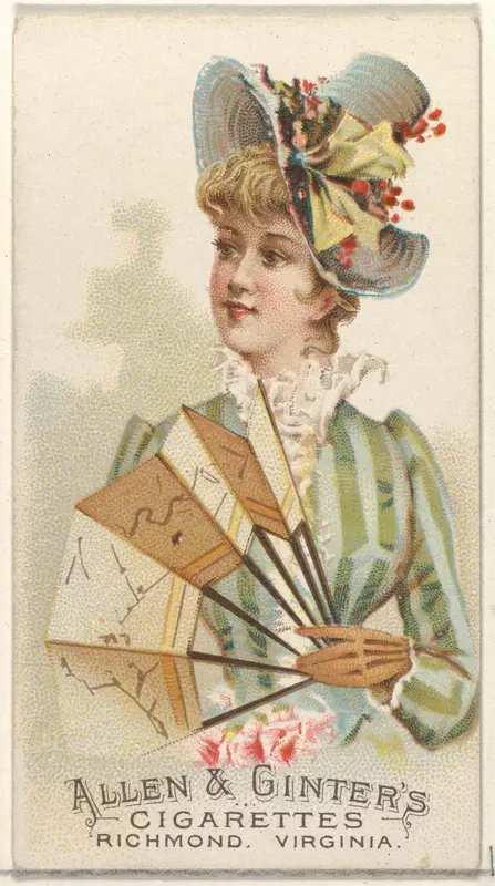 Plate 40, from the Fans of the Period series (N7) for Allen & Ginter Cigarettes Brands Wall Art by Allen & Ginter - High-Resolution Digital Print