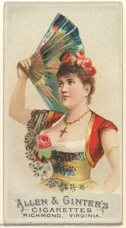 Plate 42, from the Fans of the Period series (N7) for Allen & Ginter Cigarettes Brands Wall Art by Allen & Ginter - High-Resolution Digital Print