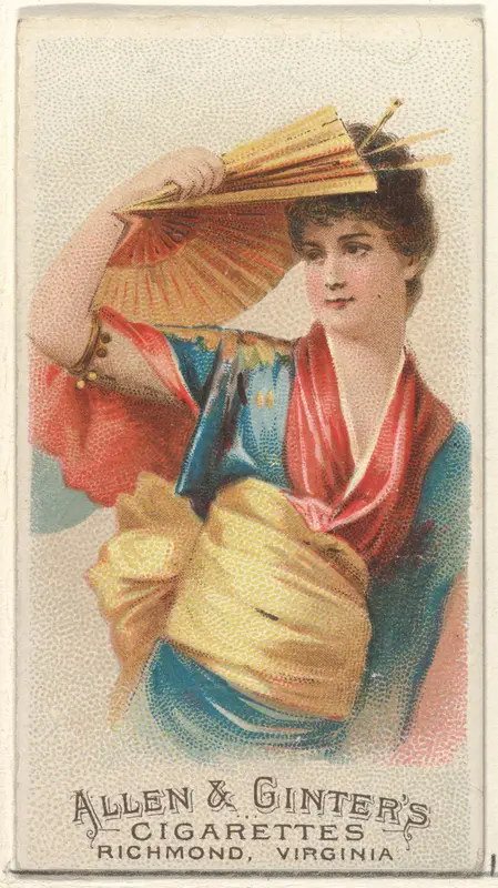 Plate 43, from the Fans of the Period series (N7) for Allen & Ginter Cigarettes Brands Wall Art by Allen & Ginter - High-Resolution Digital Print