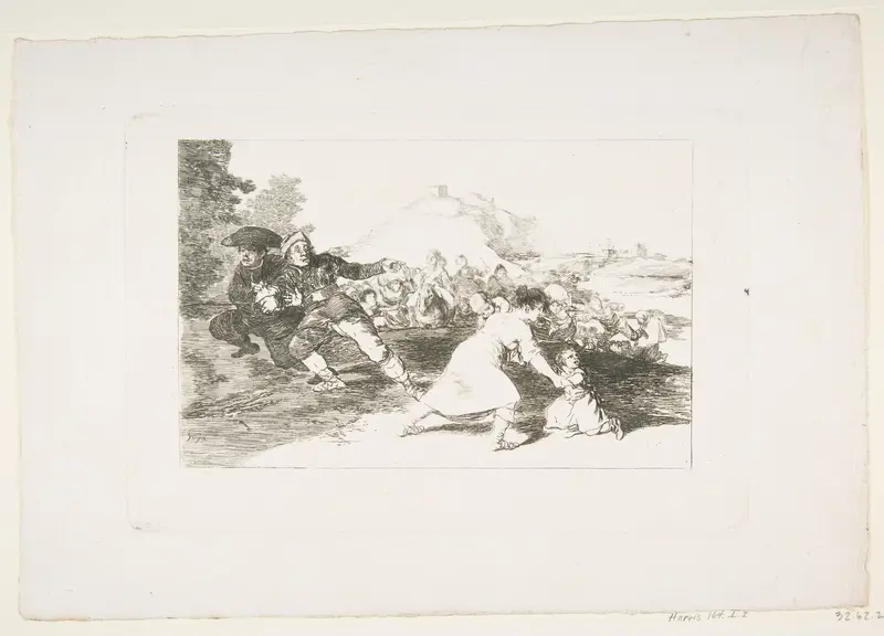 Plate 44 from "The Disasters of War" (Los Desastres de la Guerra): 'I saw it' (Yo lo vi)