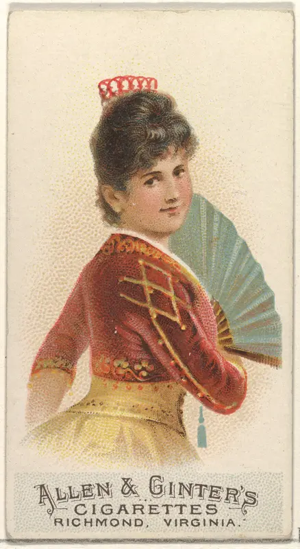 Plate 44, from the Fans of the Period series (N7) for Allen & Ginter Cigarettes Brands Wall Art by Allen & Ginter - High-Resolution Digital Print