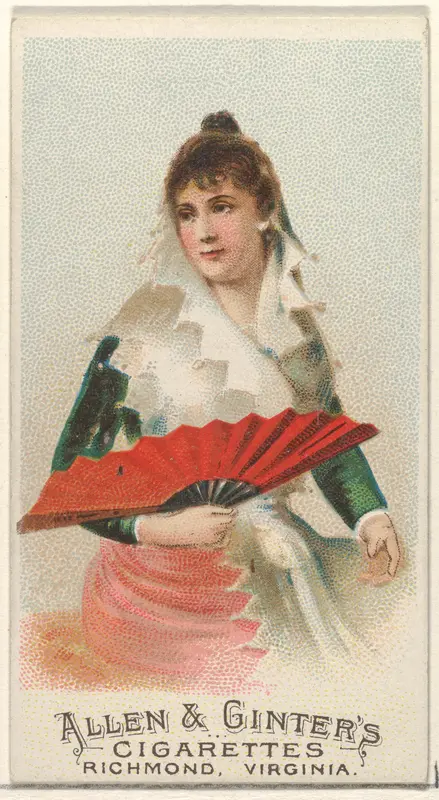 Plate 45, from the Fans of the Period series (N7) for Allen & Ginter Cigarettes Brands Wall Art by Allen & Ginter - High-Resolution Digital Print