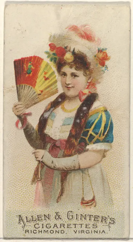 Plate 46, from the Fans of the Period series (N7) for Allen & Ginter Cigarettes Brands Wall Art by Allen & Ginter - High-Resolution Digital Print