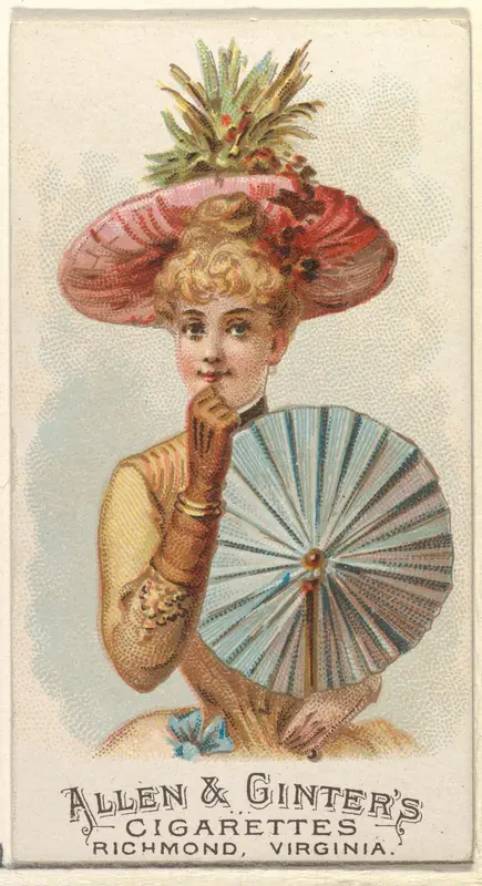 Plate 48, from the Fans of the Period series (N7) for Allen & Ginter Cigarettes Brands Wall Art by Allen & Ginter - High-Resolution Digital Print