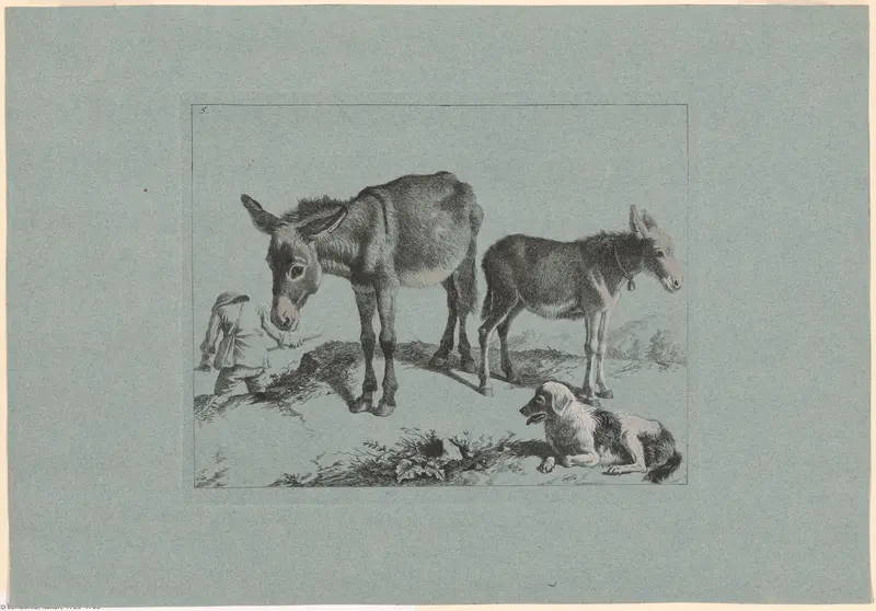 Plate 5, from The Set of 12 Pastorals Scenes