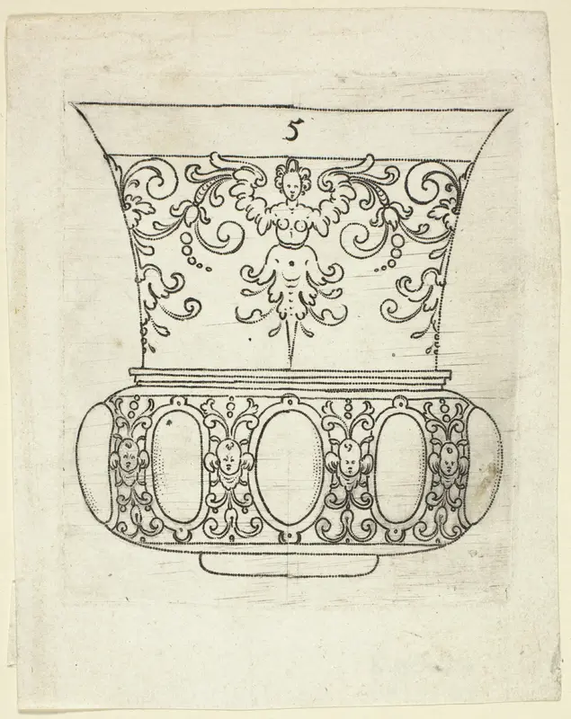 Plate 5, from XX Stuck zum (ornamental designs for goblets and beakers) Wall Art by Master A.P. - High-Resolution Digital Print